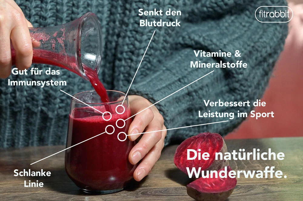 Warum ist Rote Bete Saft gesund? - Alle Neben- Wirkungen der Roten Rübe