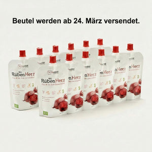 12 bustine da 100 ml di cuore di barbabietola biologico 